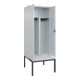 C+P PSA Doppel-Spind Classic PLUS, Bank, 2 Abteile, 2120x800x815mm, 7035/7035 Verschluss Sicherheits-Drehriegel Sitzbanktyp untergebaut Material Sitzfläche Kunststoff-2