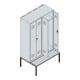 C+P PSA Doppel-Spind Classic PLUS, Bank, 4 Abteile, 2120x1200x815mm, 7016/7016 Verschluss Sicherheits-Drehriegel Sitzbanktyp untergebaut Material Sitzfläche Buche-Hartholz