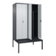 C+P PSA Doppel-Spind Classic PLUS, Bank, 4 Abteile, 2120x1200x815mm, 7016/7035 Verschluss Sicherheits-Drehriegel Sitzbanktyp untergebaut Material Sitzfläche Kunststoff-2