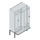C+P PSA Doppel-Spind Classic PLUS, Bank, 4 Abteile, 2120x1200x815mm, 7035/3003 Verschluss Sicherheits-Drehriegel Sitzbanktyp auskragend Material Sitzfläche Buche-Hartholz