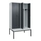 C+P PSA Doppel-Spind Classic PLUS, Bank, 4 Abteile, 2120x1200x815mm, 7035/7016 Verschluss Sicherheits-Drehriegel Sitzbanktyp untergebaut Material Sitzfläche Kunststoff