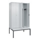 C+P PSA Doppel-Spind Classic PLUS, Bank, 4 Abteile, 2120x1200x815mm, 7035/7035 Verschluss Zylinderschloss Sitzbanktyp untergebaut Material Sitzfläche Kunststoff