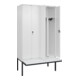 C+P PSA Doppel-Spind Classic PLUS, Bank, 4 Abteile, 2120x1200x815mm, 9016/9016 Verschluss Sicherheits-Drehriegel Sitzbanktyp auskragend Material Sitzfläche Kunststoff