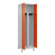 C+P PSA Doppel-Spind Classic PLUS, Füße, 2 Abteile, 1950x600x500mm, 7035/2004 Verschluss Zylinderschloss