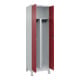 C+P PSA Doppel-Spind Classic PLUS, Füße, 2 Abteile, 1950x600x500mm, 7035/3003 Verschluss Zylinderschloss