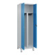 C+P PSA Doppel-Spind Classic PLUS, Füße, 2 Abteile, 1950x600x500mm, 7035/5012 Verschluss Sicherheits-Drehriegel-2