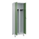 C+P PSA Doppel-Spind Classic PLUS, Füße, 2 Abteile, 1950x600x500mm, 7035/6011 Verschluss Sicherheits-Drehriegel-2