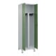 C+P PSA Doppel-Spind Classic PLUS, Füße, 2 Abteile, 1950x600x500mm, 7035/6011 Verschluss Zylinderschloss