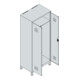 C+P PSA Doppel-Spind Classic PLUS, Füße, 2 Abteile, 1950x800x500mm, 7035/5012 Verschluss Sicherheits-Drehriegel
