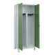 C+P PSA Doppel-Spind Classic PLUS, Füße, 2 Abteile, 1950x800x500mm, 7035/6011 Verschluss Sicherheits-Drehriegel-2