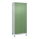 C+P PSA Doppel-Spind Classic PLUS, Füße, 2 Abteile, 1950x800x500mm, 7035/6011 Verschluss Zylinderschloss-1