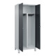 C+P PSA Doppel-Spind Classic PLUS, Füße, 2 Abteile, 1950x800x500mm, 7035/7016 Verschluss Sicherheits-Drehriegel-2