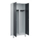 C+P PSA Doppel-Spind Classic PLUS, Füße, 2 Abteile, 1950x800x500mm, 7035/7016 Verschluss Zylinderschloss-2