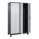 C+P PSA Doppel-Spind Classic PLUS, Füße, 4 Abteile, 1950x1200x500mm, 7016/7035 Verschluss Zylinderschloss