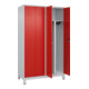 C+P PSA Doppel-Spind Classic PLUS, Füße, 4 Abteile, 1950x1200x500mm, 7035/3020 Verschluss Zylinderschloss-2