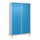 C+P PSA Doppel-Spind Classic PLUS, Füße, 4 Abteile, 1950x1200x500mm, 7035/5012 Verschluss Zylinderschloss-1