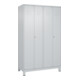 C+P PSA Doppel-Spind Classic PLUS, Füße, 4 Abteile, 1950x1200x500mm, 7035/7035 Verschluss Zylinderschloss-1