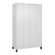 C+P PSA Doppel-Spind Classic PLUS, Füße, 4 Abteile, 1950x1200x500mm, 9016/9016 Verschluss Zylinderschloss-1