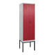 C+P PSA Doppel-Spind Classic PLUS, Gestell, 2 Abteile, 2120x600x500mm, 7035/3003 Verschluss Sicherheits-Drehriegel-1