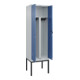 C+P PSA Doppel-Spind Classic PLUS, Gestell, 2 Abteile, 2120x600x500mm, 7035/5023 Verschluss Sicherheits-Drehriegel-1