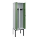 C+P PSA Doppel-Spind Classic PLUS, Gestell, 2 Abteile, 2120x600x500mm, 7035/6011 Verschluss Sicherheits-Drehriegel-2