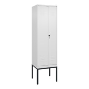 C+P PSA Doppel-Spind Classic PLUS, Gestell, 2 Abteile, 2120x600x500mm, 9016/9016 Verschluss Sicherheits-Drehriegel