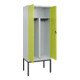 C+P PSA Doppel-Spind Classic PLUS, Gestell, 2 Abteile, 2120x800x500mm, 7035/0024 Verschluss Sicherheits-Drehriegel-2
