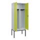 C+P PSA Doppel-Spind Classic PLUS, Gestell, 2 Abteile, 2120x800x500mm, 7035/0024 Verschluss Zylinderschloss-2