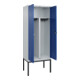 C+P PSA Doppel-Spind Classic PLUS, Gestell, 2 Abteile, 2120x800x500mm, 7035/5010 Verschluss Sicherheits-Drehriegel-2