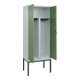 C+P PSA Doppel-Spind Classic PLUS, Gestell, 2 Abteile, 2120x800x500mm, 7035/6011 Verschluss Sicherheits-Drehriegel-2