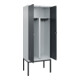 C+P PSA Doppel-Spind Classic PLUS, Gestell, 2 Abteile, 2120x800x500mm, 7035/7016 Verschluss Sicherheits-Drehriegel-1