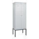 C+P PSA Doppel-Spind Classic PLUS, Gestell, 2 Abteile, 2120x800x500mm, 7035/7035 Verschluss Zylinderschloss-1