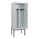 C+P PSA Doppel-Spind Classic PLUS, Gestell, 2 Abteile, 2120x800x500mm, 7035/7035 Verschluss Zylinderschloss-2