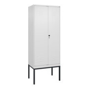 C+P PSA Doppel-Spind Classic PLUS, Gestell, 2 Abteile, 2120x800x500mm, 9016/9016 Verschluss Sicherheits-Drehriegel