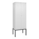 C+P PSA Doppel-Spind Classic PLUS, Gestell, 2 Abteile, 2120x800x500mm, 9016/9016 Verschluss Zylinderschloss-1