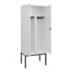 C+P PSA Doppel-Spind Classic PLUS, Gestell, 2 Abteile, 2120x800x500mm, 9016/9016 Verschluss Zylinderschloss-2