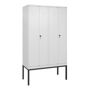 C+P PSA Doppel-Spind Classic PLUS, Gestell, 4 Abteile, 2120x1200x500mm, 9016/901 Verschluss Sicherheits-Drehriegel