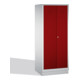 C+P Putzmittel-Spind Classic auf Sockel 2 Abteile Front Rubinrot Korpus Lichtgrau-1