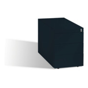 C+P Rollcontainer Asisto H570xB430xT800mm schwarzgrau, 37kg-1