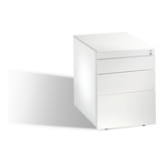 C+P Rollcontainer Asisto M/2/3/4 Front Reinweiß Korpus Reinweiß-1