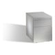 C+P Rollcontainer Asisto M/3/3/3 Weißaluminium-1