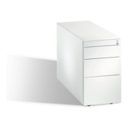 C+P Rollcontainer Asisto Small M/2/3/4, H570xB330xT800mm Front Reinweiß Korpus Reinweiß-1