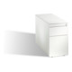 C+P Rollcontainer Asisto Small M/3/6 mit Hängerahmen, H570xB330xT800mm Front Reinweiß Korpus Reinweiß-1