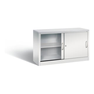 C+P Schiebetüren-Büroschrank Acurado 720 x 1200 x 400 mm RAL 7035