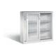 C+P Schiebetürenschrank Acurado, H1200xB1200xT400mm, Front Lichtgrau, Korpus Lichtgrau (2047-055)