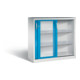 C+P Schiebetürenschrank Acurado, H1200xB1200xT500mm, Front Lichtblau, Korpus Lichtgrau (2057-055)