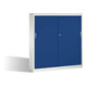 C+P Schiebetürenschrank Acurado, H1600xB1600xT400mm, Front Enzianblau, Korpus Lichtgrau