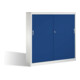 C+P Schiebetürenschrank Acurado, H1600xB1600xT500mm, Front Enzianblau, Korpus Lichtgrau
