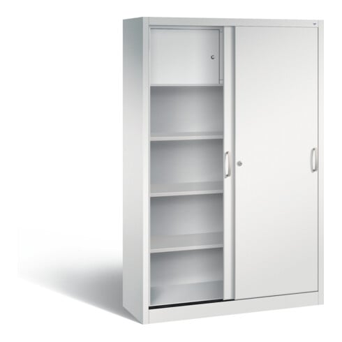 C+P Schiebetürenschrank Acurado, H1950xB1200xT400mm, Front Lichtgrau, Korpus Lichtgrau (2040-200)