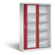 C+P Schiebetürenschrank Acurado, H1950xB1200xT400mm, Front Rubinrot, Korpus Lichtgrau (2049-055)